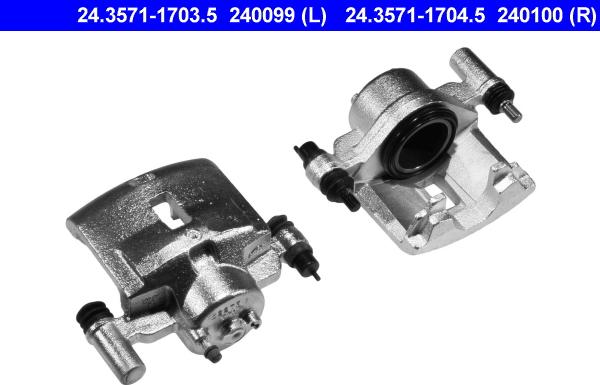 ATE 24.3571-1703.5 - Bremžu suports www.autospares.lv