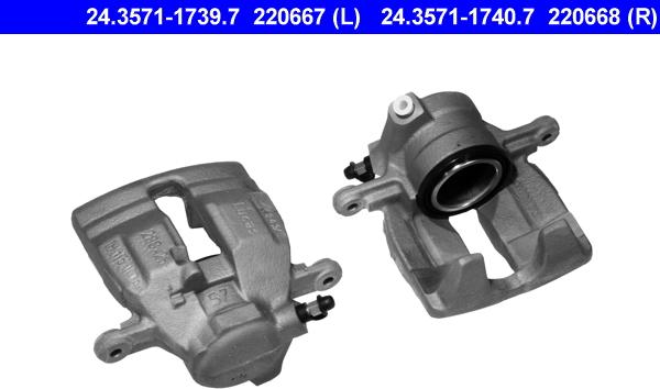 ATE 24.3571-1739.7 - Bremžu suports www.autospares.lv