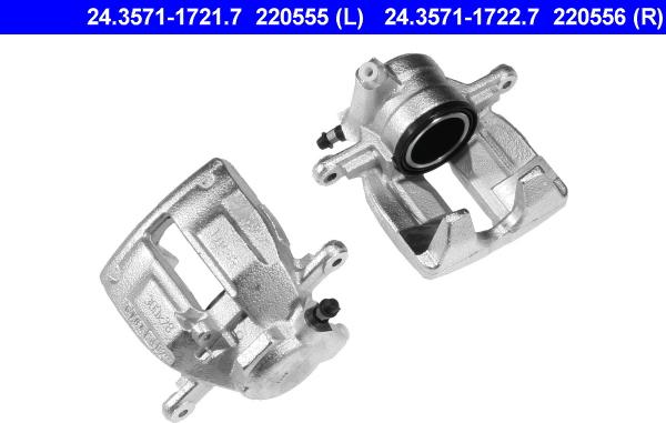 ATE 24.3571-1721.7 - Bremžu suports www.autospares.lv