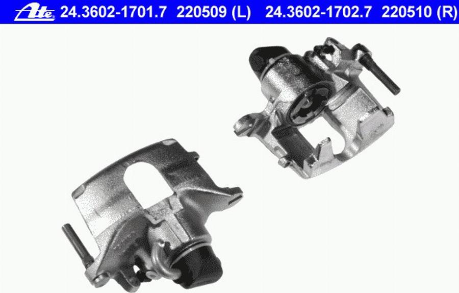 ATE 24 3602 1702 7 - Bremžu suports www.autospares.lv