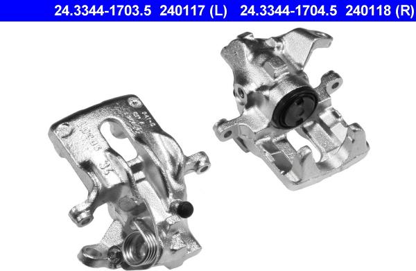 ATE 24.3344-1704.5 - Brake Caliper www.autospares.lv