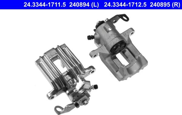 ATE 24.3344-1712.5 - Brake Caliper www.autospares.lv