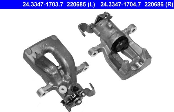 ATE 24.3347-1704.7 - Brake Caliper www.autospares.lv