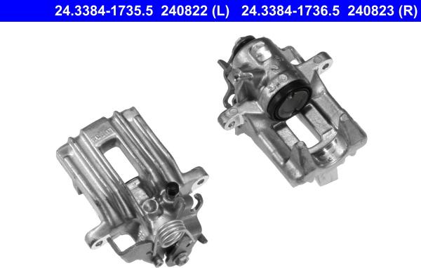 ATE 24.3384-1735.5 - Brake Caliper www.autospares.lv