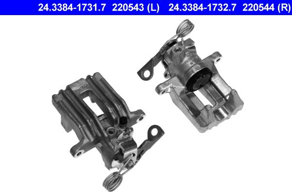 ATE 24.3384-1731.7 - Brake Caliper www.autospares.lv