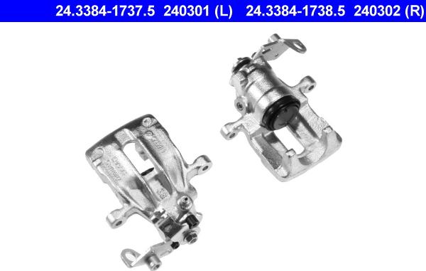 ATE 24.3384-1737.5 - Brake Caliper www.autospares.lv