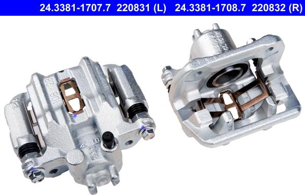 ATE 24.3381-1708.7 - Brake Caliper www.autospares.lv