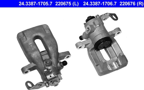 ATE 24.3387-1706.7 - Bremžu suports www.autospares.lv