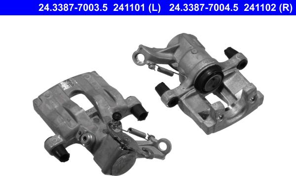 ATE 24.3387-7004.5 - Brake Caliper www.autospares.lv