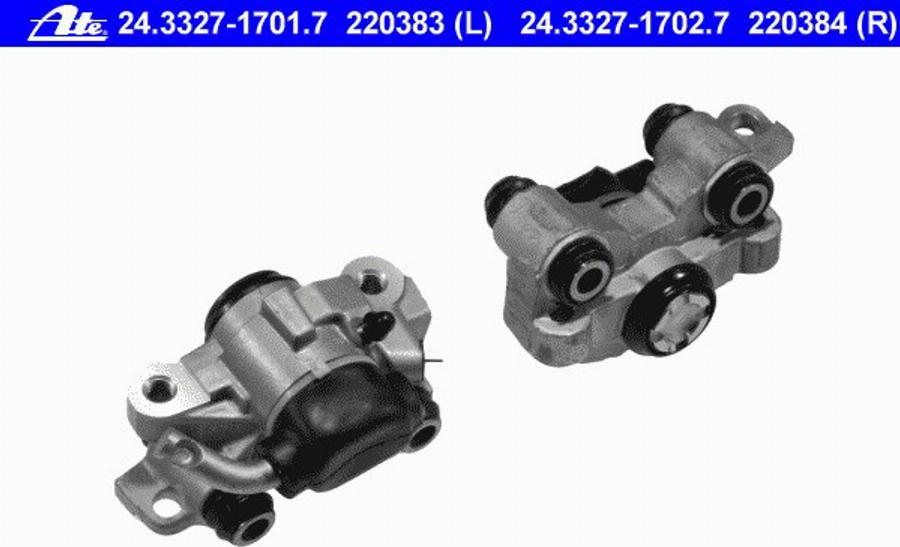 ATE 24 3327 1701 7 - Bremžu suports www.autospares.lv