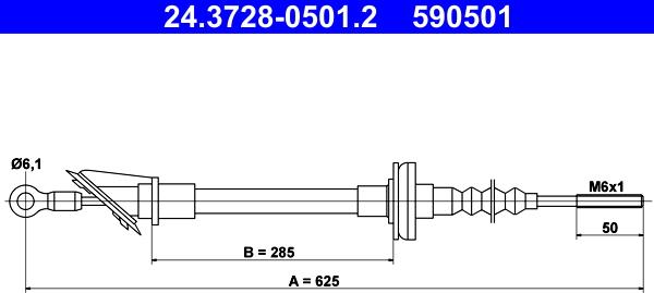 ATE 24.3728-0501.2 - Trose, Sajūga pievads www.autospares.lv