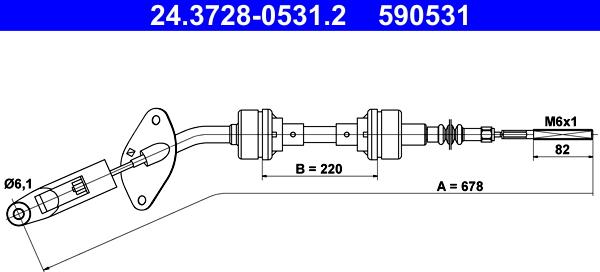 ATE 24.3728-0531.2 - Trose, Sajūga pievads www.autospares.lv