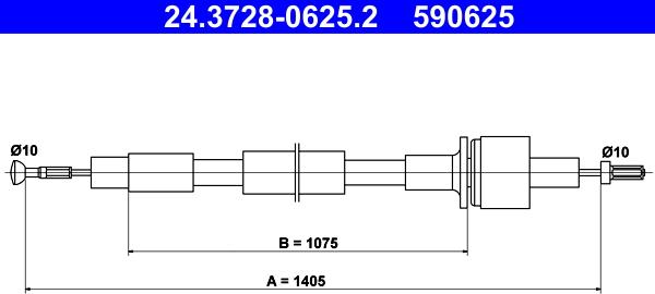 ATE 24.3728-0625.2 - Trose, Sajūga pievads www.autospares.lv