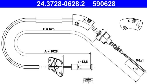 ATE 24.3728-0628.2 - Trose, Sajūga pievads www.autospares.lv