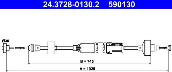 ATE 24.3728-0130.2 - Trose, Sajūga pievads www.autospares.lv