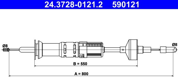 ATE 24.3728-0121.2 - Trose, Sajūga pievads www.autospares.lv