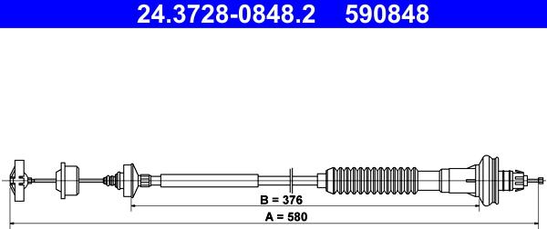 ATE 24.3728-0848.2 - Trose, Sajūga pievads autospares.lv