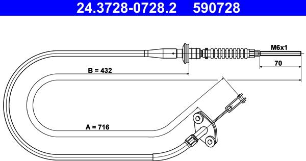 ATE 24.3728-0728.2 - Trose, Sajūga pievads www.autospares.lv