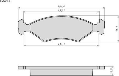 ATE-BR 8016 - Bremžu uzliku kompl., Disku bremzes www.autospares.lv