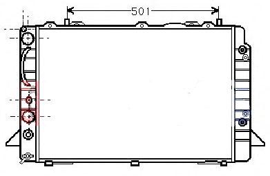 AUDI 8A0121251D - Radiators, Motora dzesēšanas sistēma www.autospares.lv