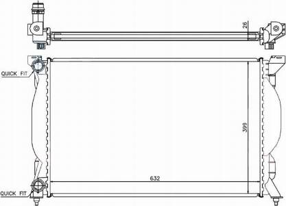 AUDI 8E0121251 - Радиатор, охлаждение двигателя www.autospares.lv