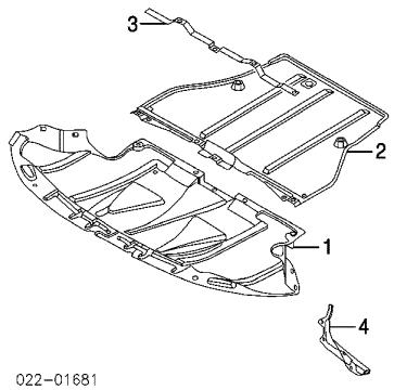 AUDI 8E0863821AB - Защита двигателя / поддона двигателя www.autospares.lv