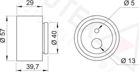 Autex 641938 - Spriegotājrullītis, Gāzu sadales mehānisma piedziņas siksna www.autospares.lv