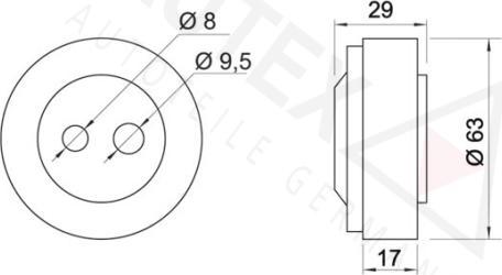 Autex 641033 - Parazīt / Vadrullītis, Ķīļrievu siksna www.autospares.lv