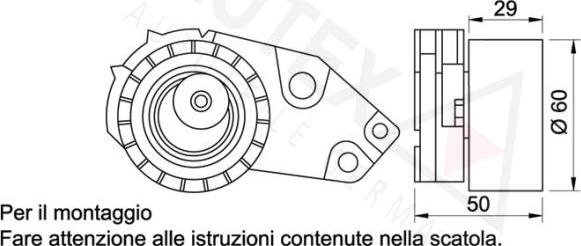 Autex 641277 - Spriegotājrullītis, Gāzu sadales mehānisma piedziņas siksna autospares.lv