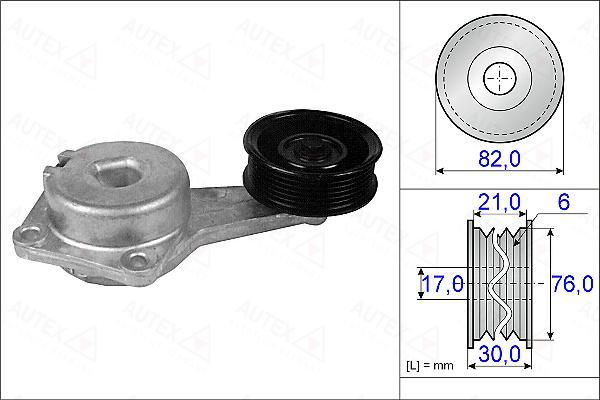 Autex 654951 - Siksnas spriegotājs, Ķīļsiksna www.autospares.lv