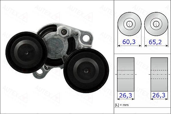 Autex 654920 - Siksnas spriegotājs, Ķīļsiksna autospares.lv