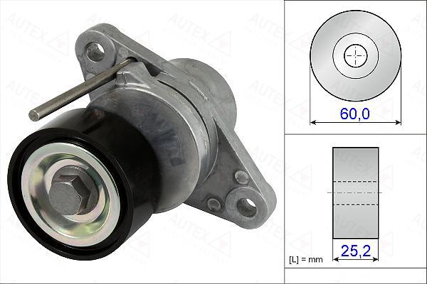 Autex 654896 - Натяжитель, поликлиновый ремень www.autospares.lv