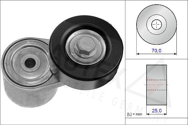 Autex 654850 - Siksnas spriegotājs, Ķīļsiksna www.autospares.lv