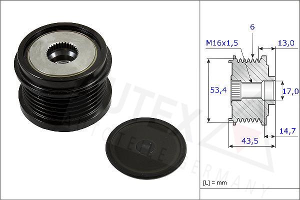 Autex 654810 - Piedziņas skriemelis, Ģenerators autospares.lv