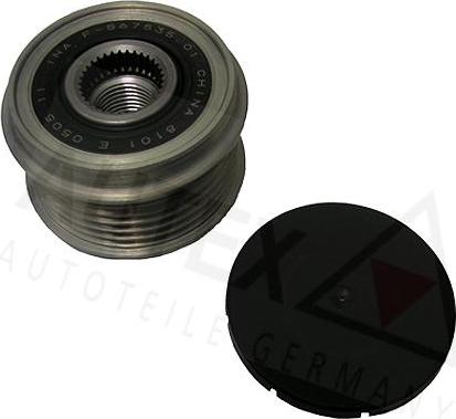 Autex 654724 - Pulley, alternator, freewheel clutch www.autospares.lv