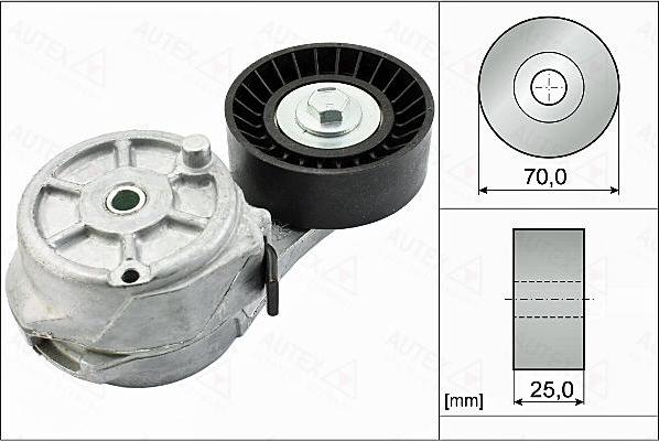 Autex 655098 - Siksnas spriegotājs, Ķīļsiksna www.autospares.lv