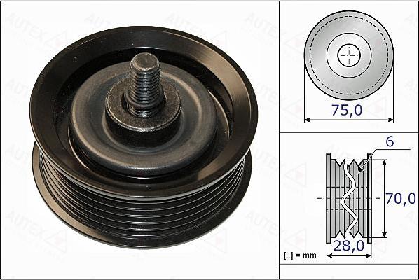 Autex 655008 - Parazīt / Vadrullītis, Ķīļrievu siksna www.autospares.lv