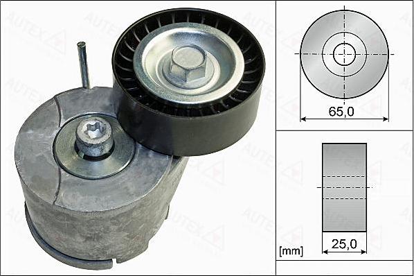 Autex 655124 - Натяжитель, поликлиновый ремень www.autospares.lv