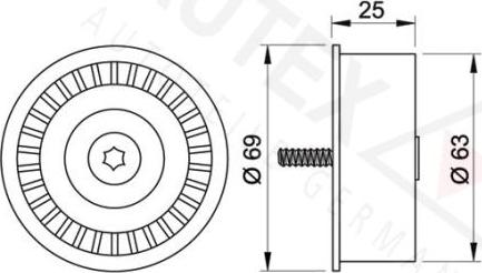 Autex 651458 - Parazīt / Vadrullītis, Zobsiksna autospares.lv