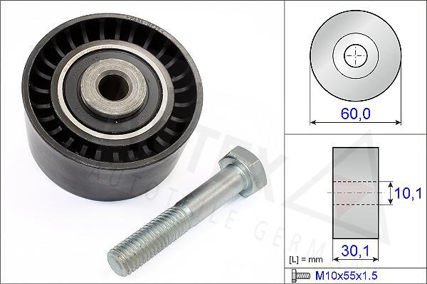 Autex 651422 - Deflection / Guide Pulley, timing belt www.autospares.lv