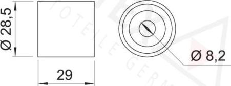 Autex 651083 - Parazīt / Vadrullītis, Zobsiksna www.autospares.lv