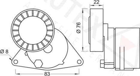 Autex 601398 - Siksnas spriegotājs, Ķīļsiksna www.autospares.lv