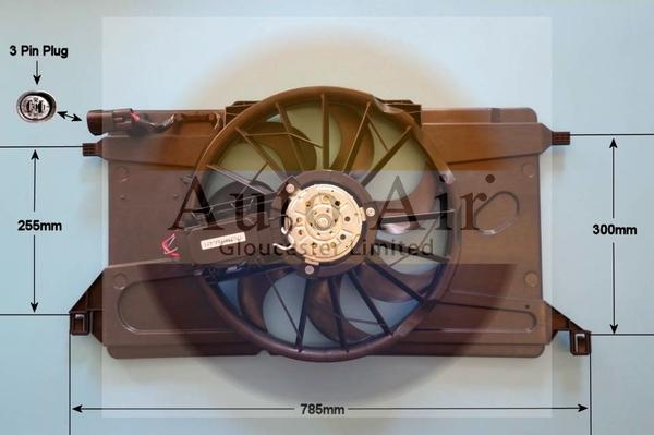 Auto Air Gloucester 05-1266 - Elektromotors, Dzes. sist. radiatora ventilators www.autospares.lv