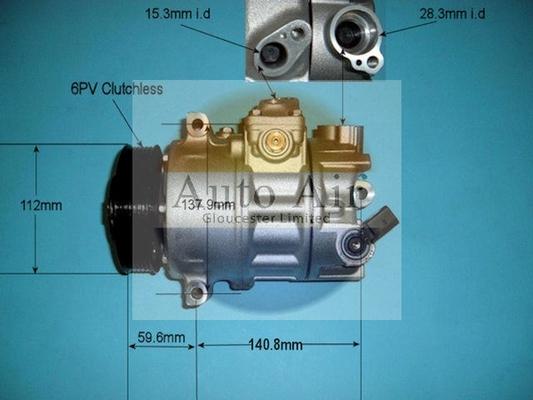 Auto Air Gloucester 14-9698P - Compressor, air conditioning www.autospares.lv