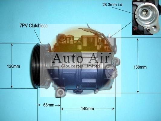 Auto Air Gloucester 14-9649R - Compressor, air conditioning www.autospares.lv