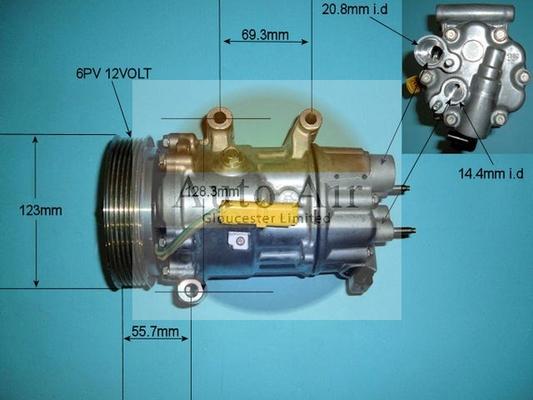 Auto Air Gloucester 14-9642 - Kompresors, Gaisa kond. sistēma autospares.lv