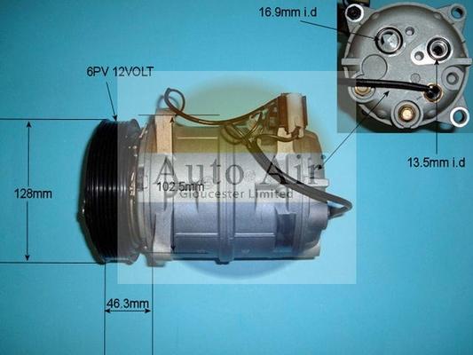 Auto Air Gloucester 14-9647P - Compressor, air conditioning www.autospares.lv