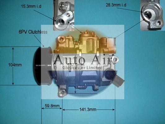 Auto Air Gloucester 14-9703R - Kompresors, Gaisa kond. sistēma autospares.lv