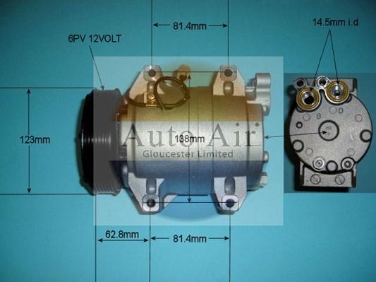 Auto Air Gloucester 14-9702P - Compressor, air conditioning www.autospares.lv