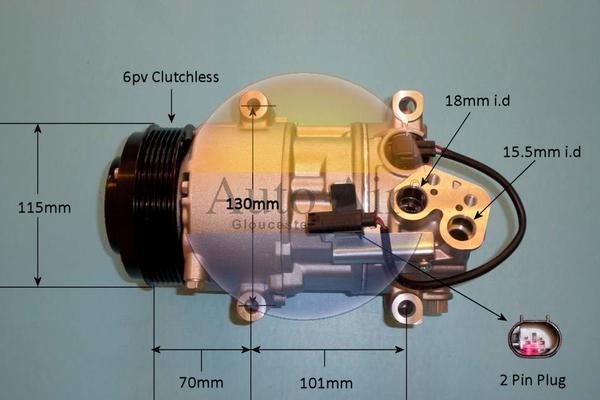 Auto Air Gloucester 14-9789P - Compressor, air conditioning www.autospares.lv